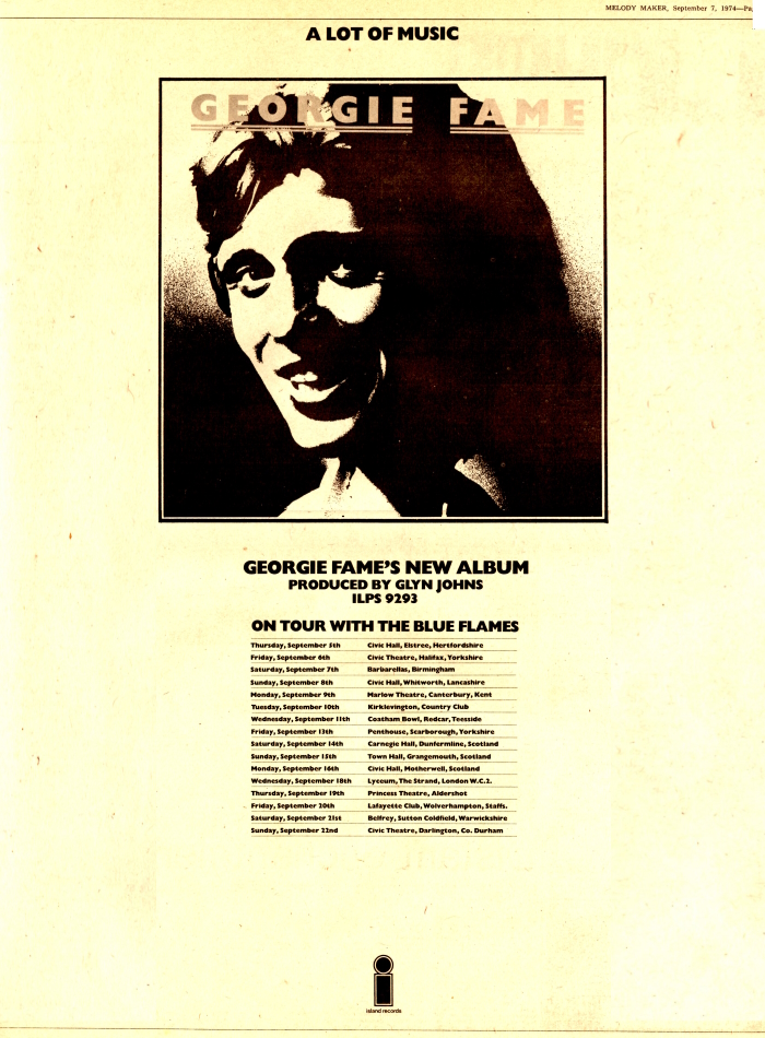 1974 FAME poster