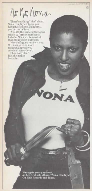1977 NONA HENDRYX advert