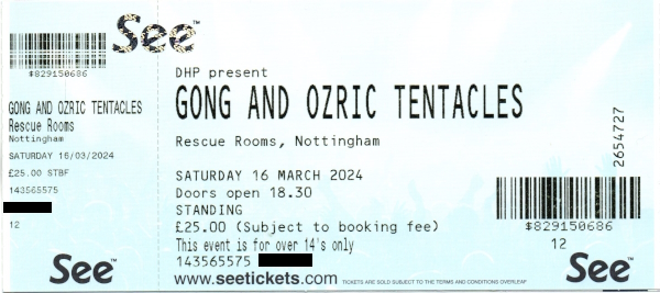 2024 GONG OZRIC ticket