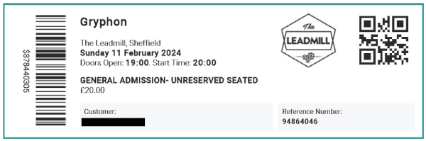 2024 GRYPHON ticket